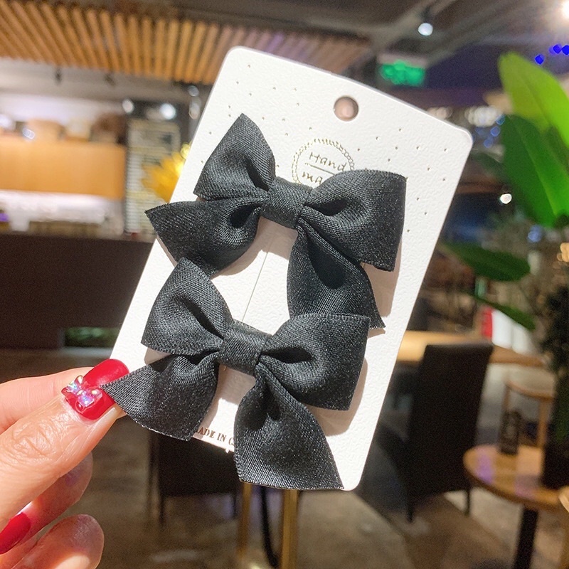 Kẹp tóc hình nơ cho bé gái điệu đà