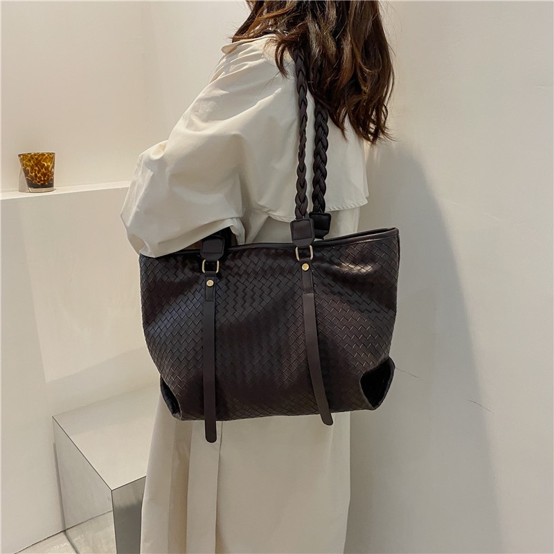 Túi Tote Đeo Vai Cỡ Lớn Phong Cách Hàn Quốc Thời Trang Mùa Thu Dành Cho Nữ