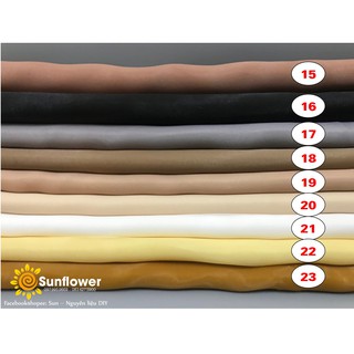 Vải voan Hàn - organza Hàn, khổ 1,5m (màu 15- 23)