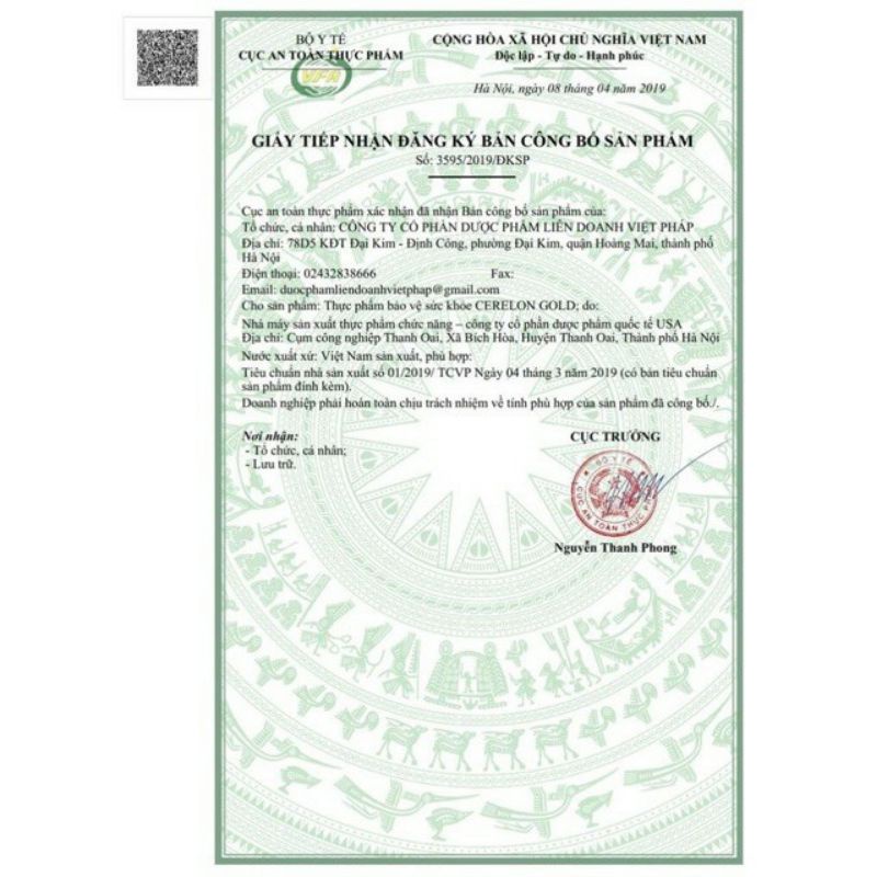 Hoạt huyết dưỡng não CERELON GOLD Citicolin - Tăng cường lưu thông máu não ,phòng ngừa tai biến