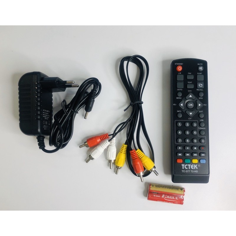 Đầu Thu DVB T2 TCTEK377 T2HD Chính Hãng -Truyền Hình Số Mặt Đất DVB-T2 Miễn Phí