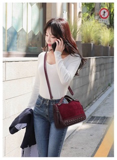 Túi da mềm kiểu dáng công sở vintage