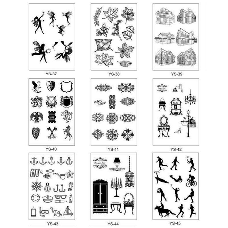 Con Dấu Silicon Trong Suốt Dập Nổi Họa Tiết Lá Cây Dùng Trang Trí Sổ Tay / Album Ảnh / Thiệp Thủ Công Diy