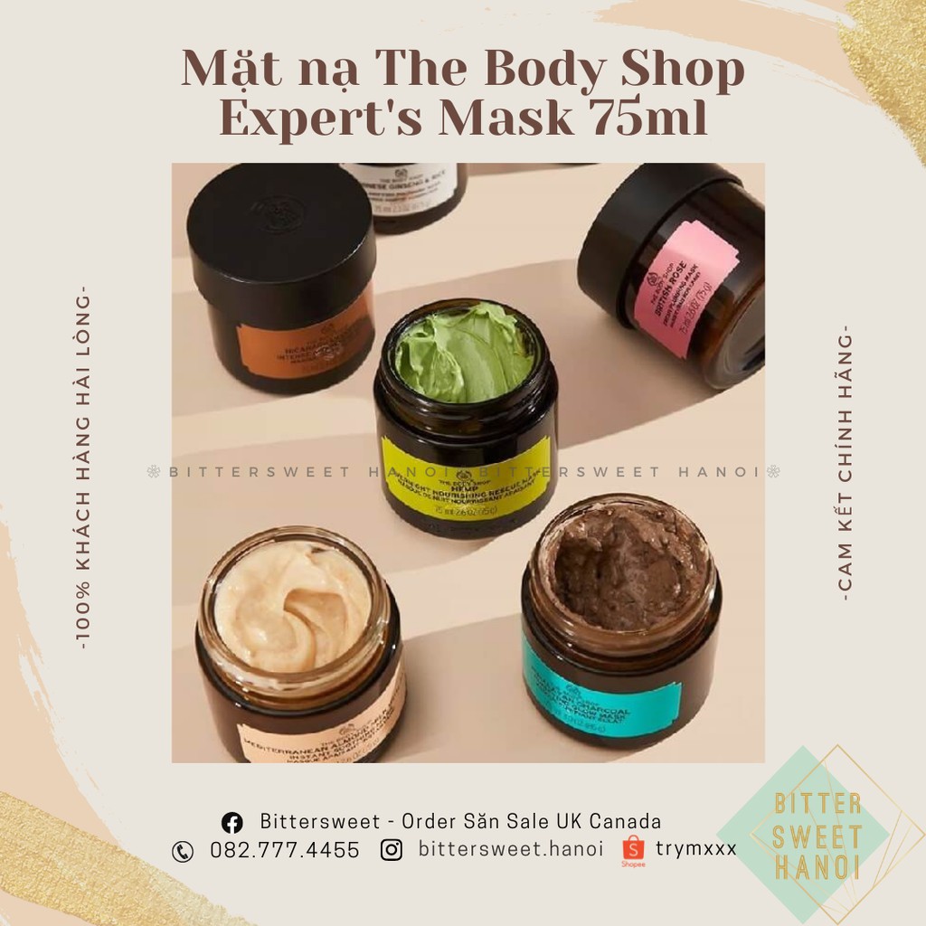 (full size) Mặt Nạ Siêu Thực Phẩm The Body Shop Expert's Mask Himalayan Gạo Sâm Bí Ngô