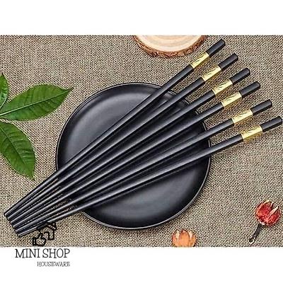 Đũa Ăn Hợp Kim Mạ Vàng Cao Cấp Combo 10 Đôi