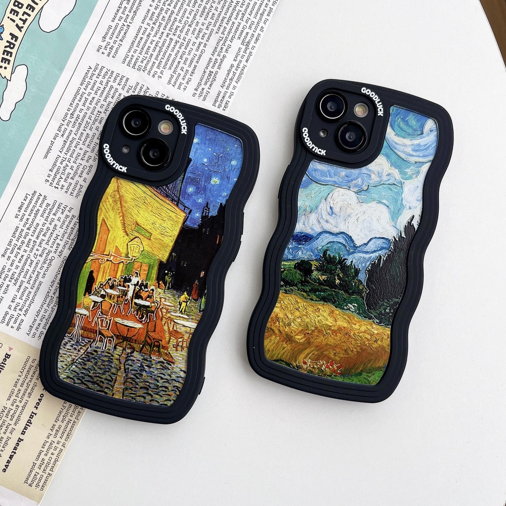 Ốp Điện Thoại Họa Tiết Bầu Trời Đầy Sao Viền Thẳng Cho iPhone14Pro 13Promax 11 12 13 14 14Pro 11Promax 13Promax 11 12 13