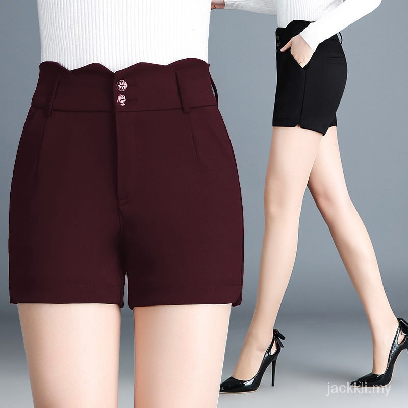 Đen Quần Short Cotton Lưng Cao Co Giãn Thời Trang Mùa Hè Dành Cho Nữ 2021 | BigBuy360 - bigbuy360.vn