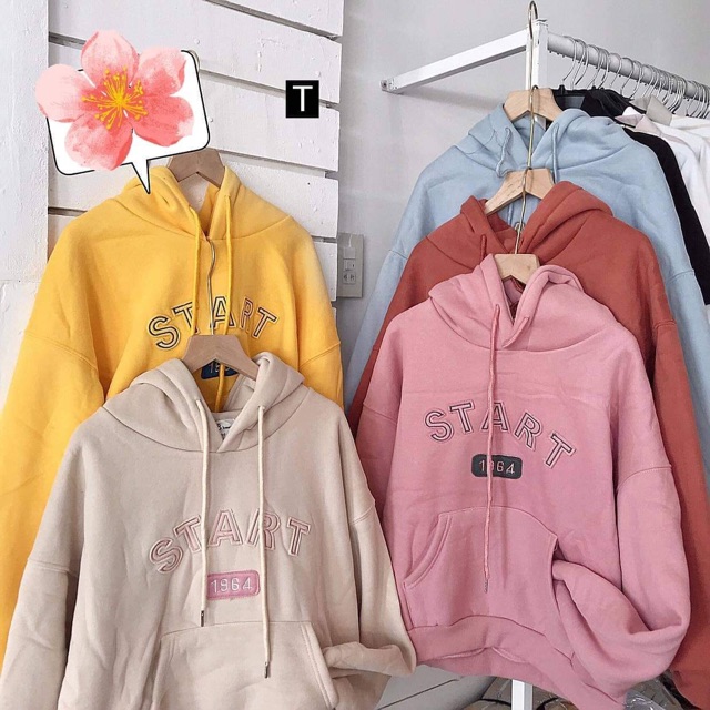 Áo hoodie START chữ ngực DTR0919