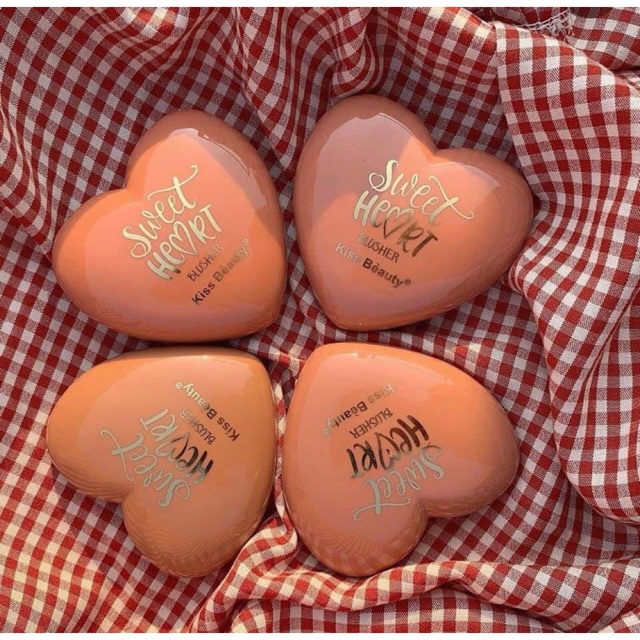 Phấn má hồng tone cam Kiss Bèauty Sweet Heart Blusher | BigBuy360 - bigbuy360.vn