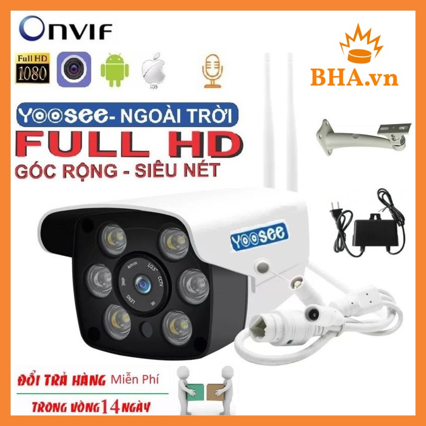 Camera Wifi Yoosee Lắp ngoài trời Full HD 1080P - Có đèn led chiếu sáng | BigBuy360 - bigbuy360.vn