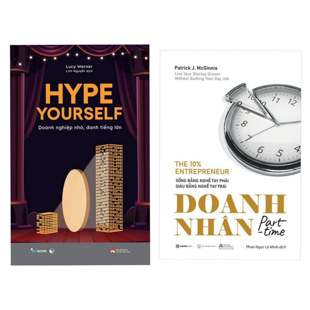 Sách Combo2c: Hype Yourself - Doanh Nghiệp Nhỏ, Danh Tiếng Lớn az + Doanh Nhân Part-time -sg