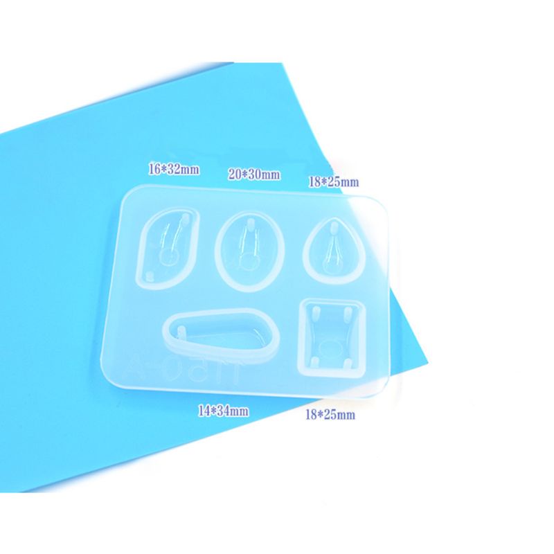 Khuôn Silicone Làm Mặt Dây Chuyền Thủ Công DIY Hình Giọt Nước
