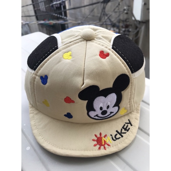Nón cho bé 1-3 tuổi thêu chuột mickey gắn tai