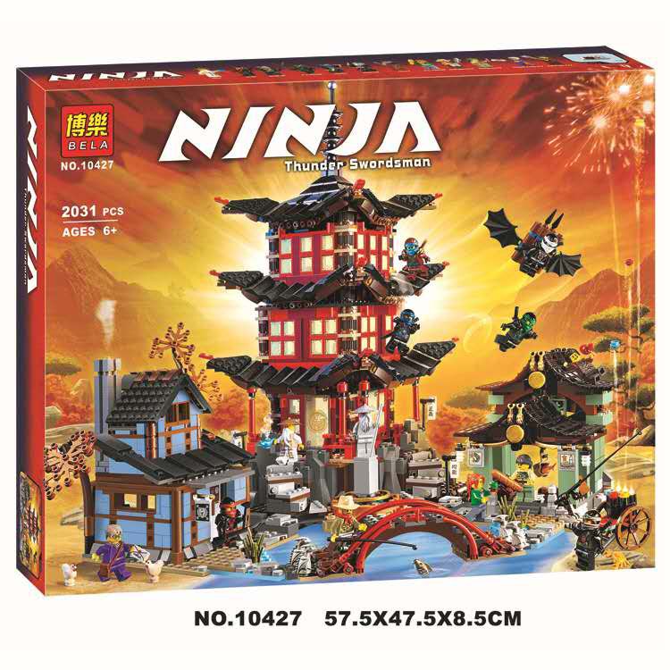 Đồ chơi Lắp ghép Mô hình Temple Of Airjitzu Bela 10427 Đền Tập Luyện Của Ninja  Best Large Gifts Toys