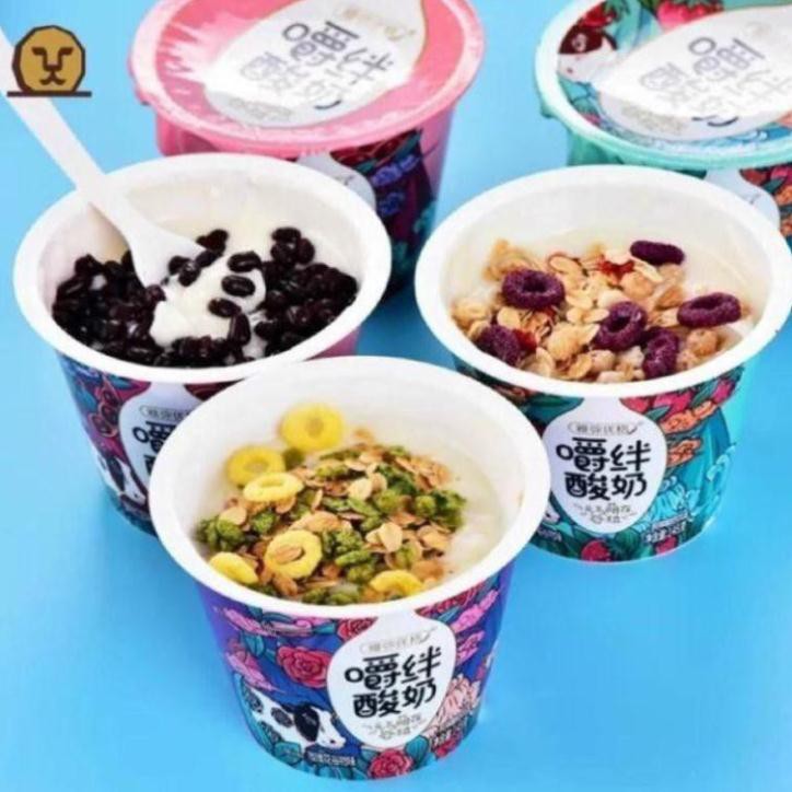 [HOT SUMMER] 1 HỘP Sữa chua Yến Mạch ăn liền YAMI CHEW topping siêu ngon [cực hot]