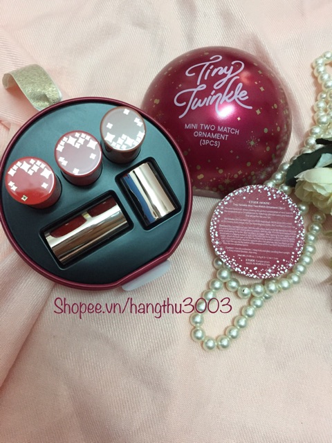 [ETUDE HOUSE] Set Son Tiny Twinkle Mini Two Match Ornament (3PCs)