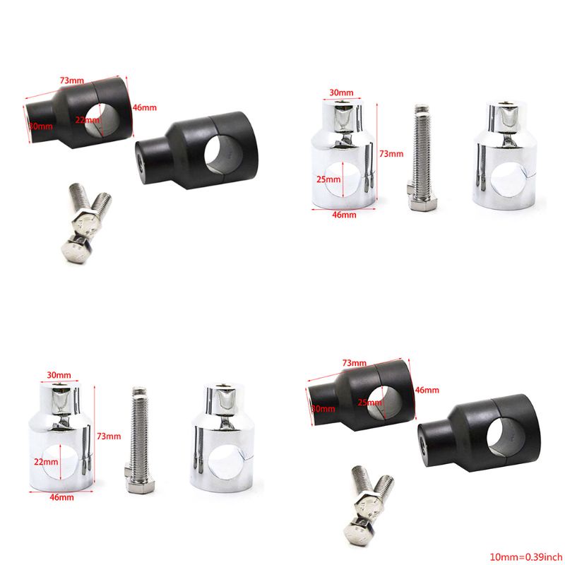 Set 2 Kẹp Nâng Ghi Đông Xe Máy 7 8 22mm