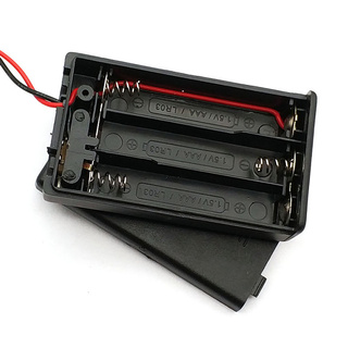 1 Hộp Nhựa Đựng Pin aaa 3 x aaa Có Công Tắc Bật / Tắt