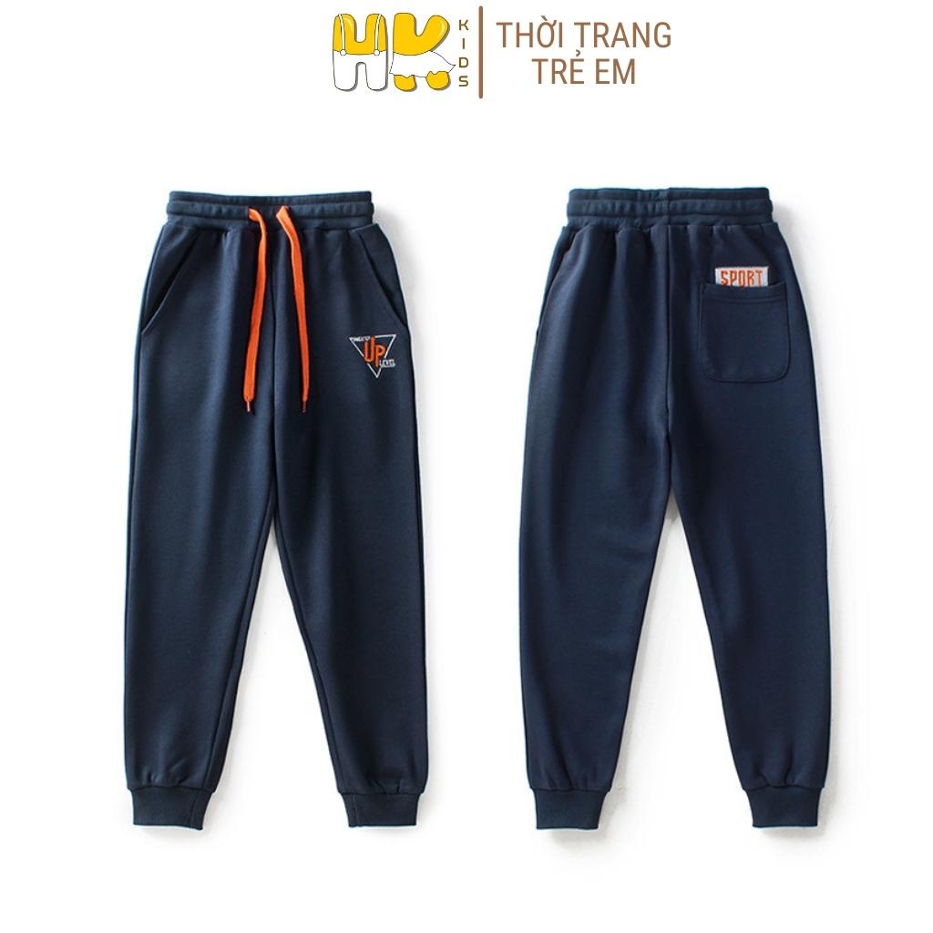 Quần dài cho bé trai AKL, hàng cao cấp chất COTTOT mềm mịn, kiểu quần JOGGER cho bé từ 4 đến 15 tuổi - HK KIDS (1935)