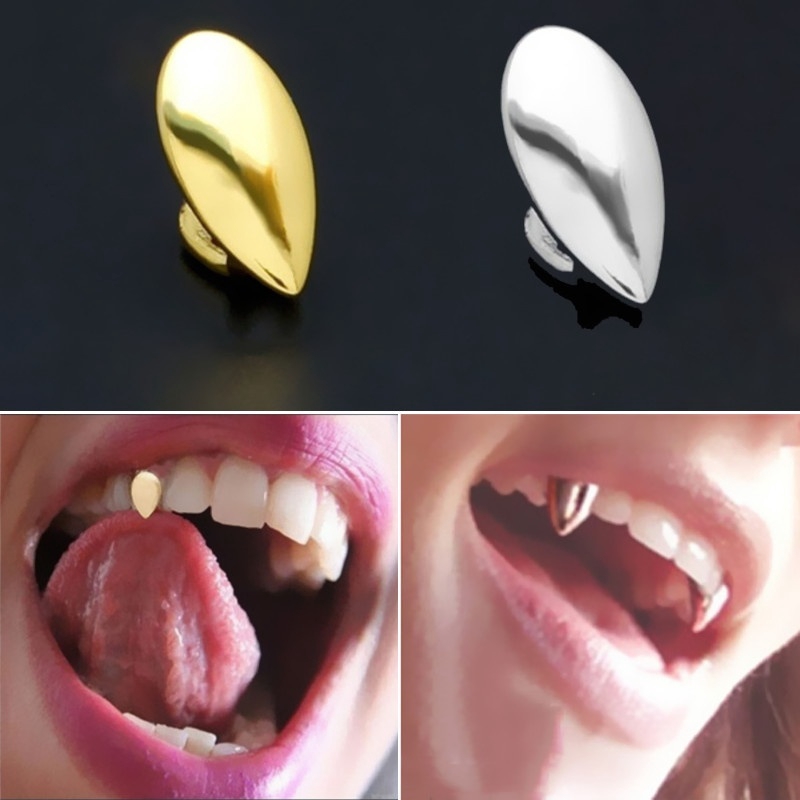 Răng Nanh Giả Mạ Vàng Phong Cách Hip hop Thời Trang