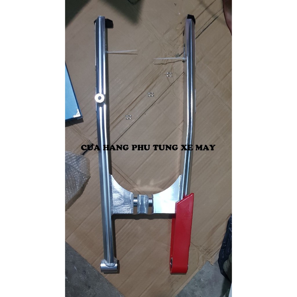 Gấp nhôm KING DRAG gắn EXCITER 150 tặng kèm cao su gấp như hình