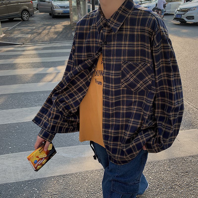 Áo sơ mi CARO UNISEX nam nữ PTBAN (kèm ảnh thật) 3 MÀU