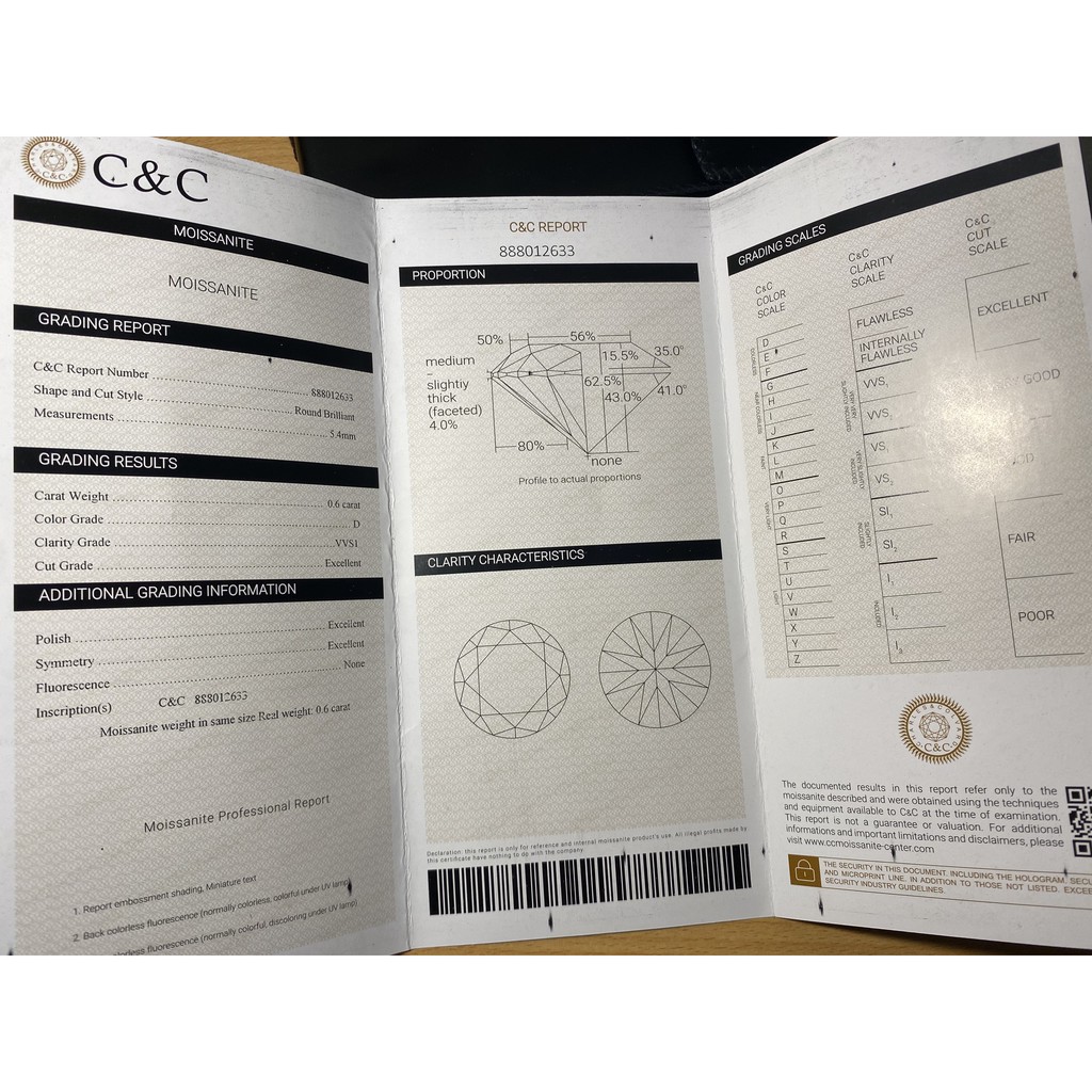 Kim cương nhân tạo Moissanite giác cắt tròn. Trang sức bạc cao cấp, nhẫn, bông tai, khuyên tai