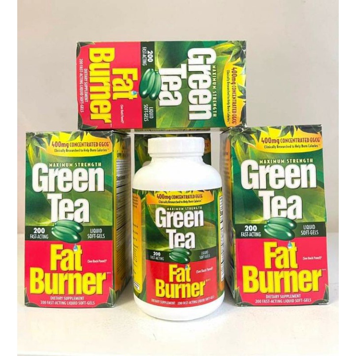 Viên uống giảm cân từ trà xanh Green Tea Fat Burner 200 viên của Mỹ