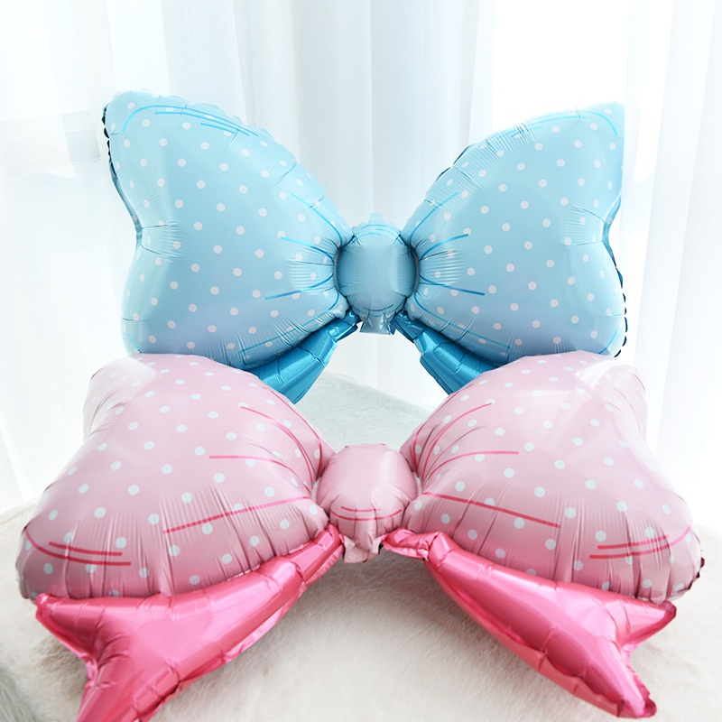New Baby Gender Reveal Theme Trang trí Nơ quá khổ Bong bóng Bóng bay Bé trai Cô gái Bánh rán Trang trí Bóng bay Trẻ em Đồ dùng trang trí tiệc sinh nhật