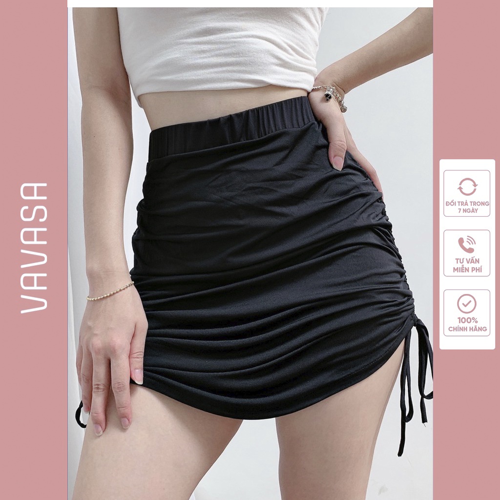 Chân váy rút dây 2 bên body ulzzang ngắn lưng cao công sở  CV07