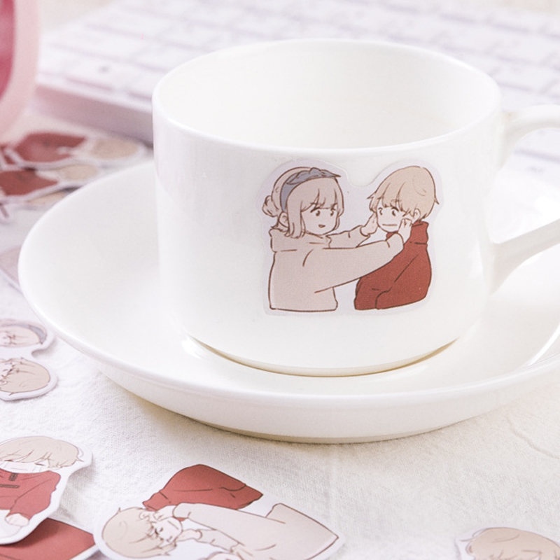 Sticker trang trí sổ lưu niệm/sổ ghi kế hoạch/nhật ký hình ảnh Love Overture dễ thương phong cách Nhật Bản