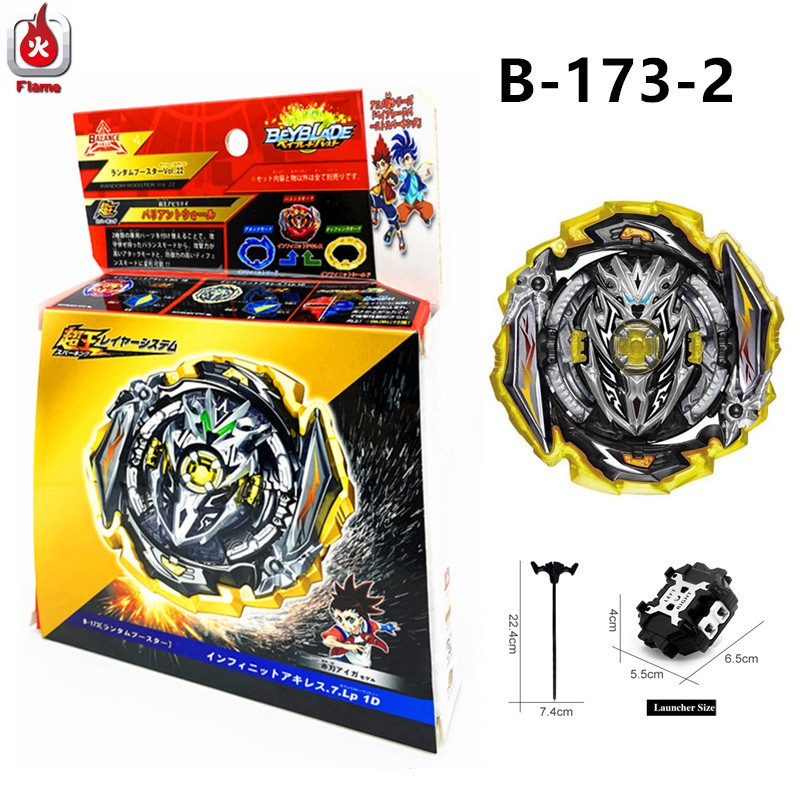 NEW Beyblade BURST SuperKing B-173 Infinite Achilles Dm' 1B With Spark Launcher lovehomely