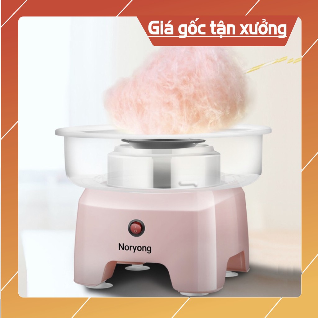 MÁY LÀM KẸO BÔNG GÒN NORYONG CHÍNH HÃNG MINI TIỆN LỢI THÔNG MINH - Tặng kèm đường, que làm kẹo bông