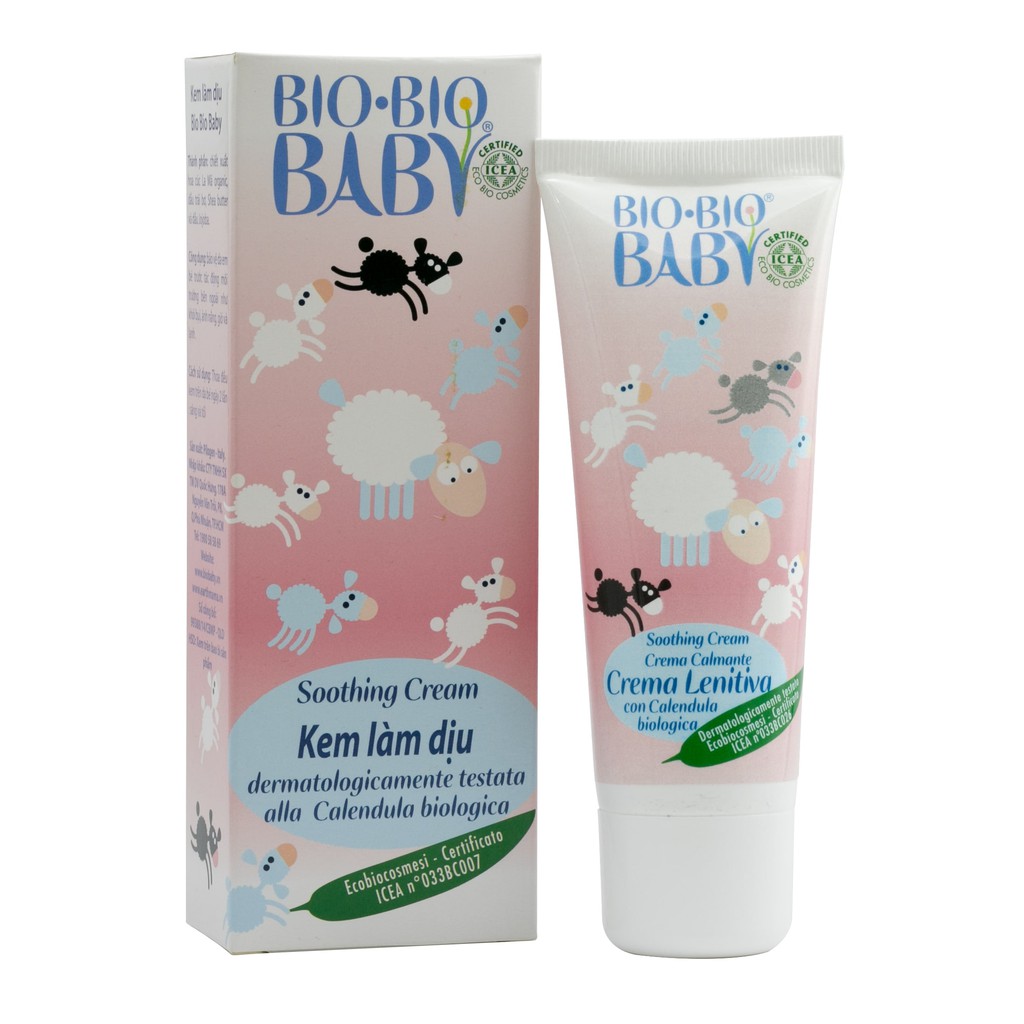 Kem làm dịu và thêm ẩm Organic BIO-BIO BABY 100ML