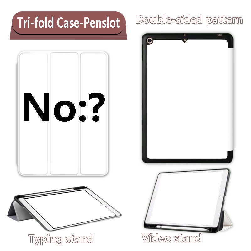 Ốp Máy Tính Bảng Có Ngăn Đựng Bút Cho iPad Ari5 Air4 Style 9th 8th 6th