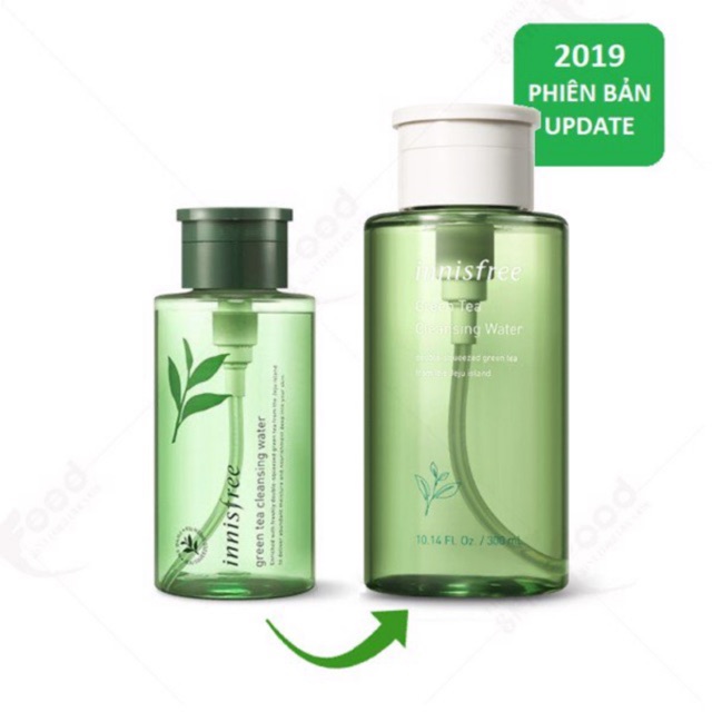 TẨY TRANG / TẨY TRANG INNISFREE GREEN TEA CLEANSING WATER 300ml