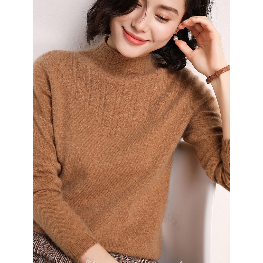 [CÓ SẴN-HÀNG LOẠI 1] ÁO LEN LÔNG THỎ NỮ TAY DÀI PHONG CÁCH HÀN QUỐC | BigBuy360 - bigbuy360.vn