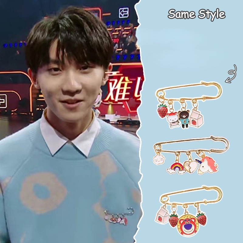 Trâm cài áo họa tiết hoạt hình phong cách hàn quốc xinh xắn cho nữ