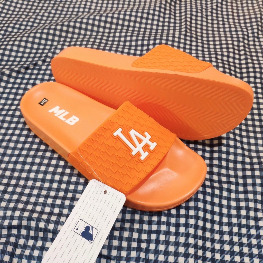 Dép MLB LA  nam nữ cao cấp, dép quai ngang nam nữ siêu nhẹ, đế cao cực êm 35_40