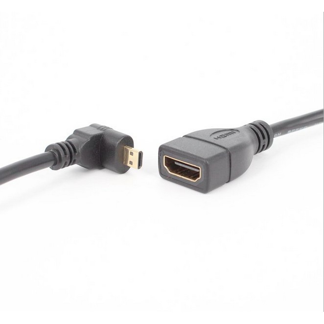 Cáp chuyển đổi Hdmi sang đầu micro gập 90 độ chuyên dụng cao cấp