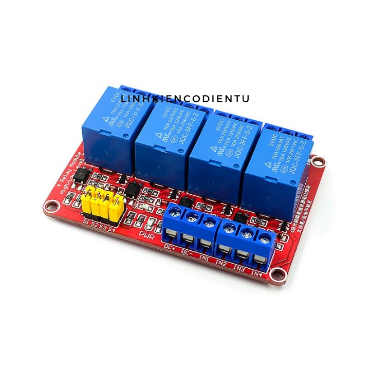 Module 4 Relay 5V Kích Mức Cao/Thấp V1