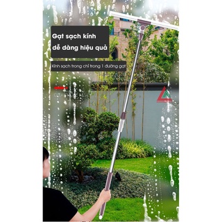 Cây gạt sàn gạt kính Kitimop-G35 có lưỡi silicone gạt siêu sạch, cán inox cứng cáp tùy chỉnh độ dài, bảo hành 12 tháng