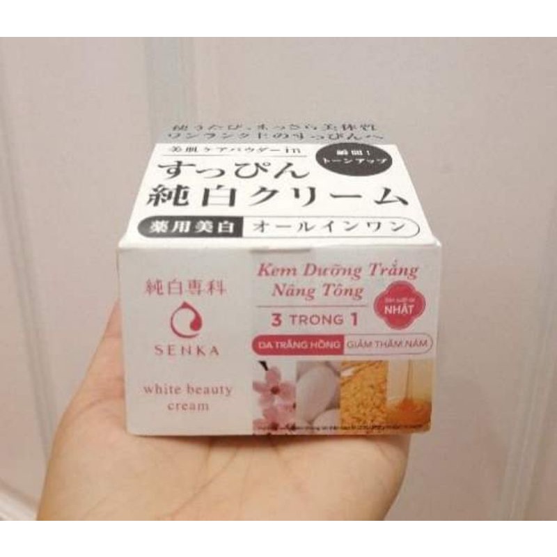 KEM DƯỠNG TRẮNG DA NÂNG TÔNG 3 IN 1 100G - SENKA