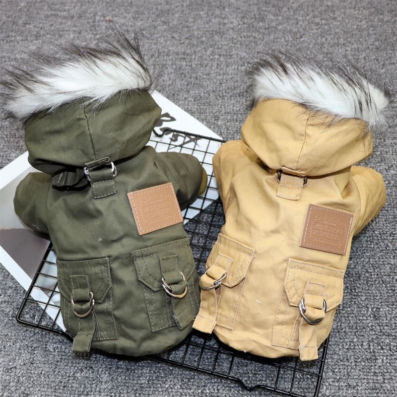 Áo khoác Parka cao cấp cho cún miu