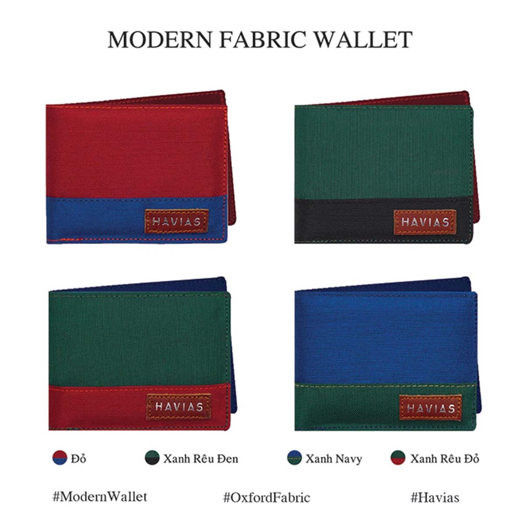 Ví Vải Modern Fabric Wallet HAVIAS