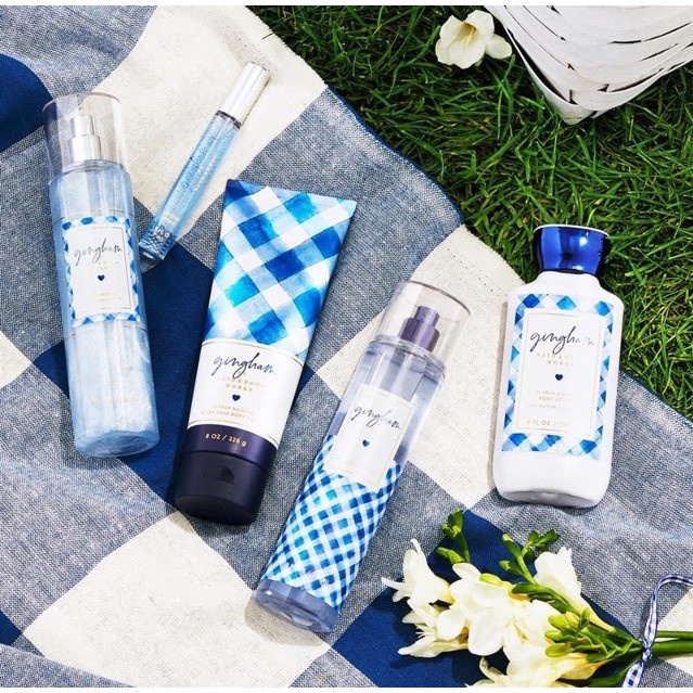 Xịt Thơm Body Nhũ Bath&Body Works Gingham  NỘI ĐỊA