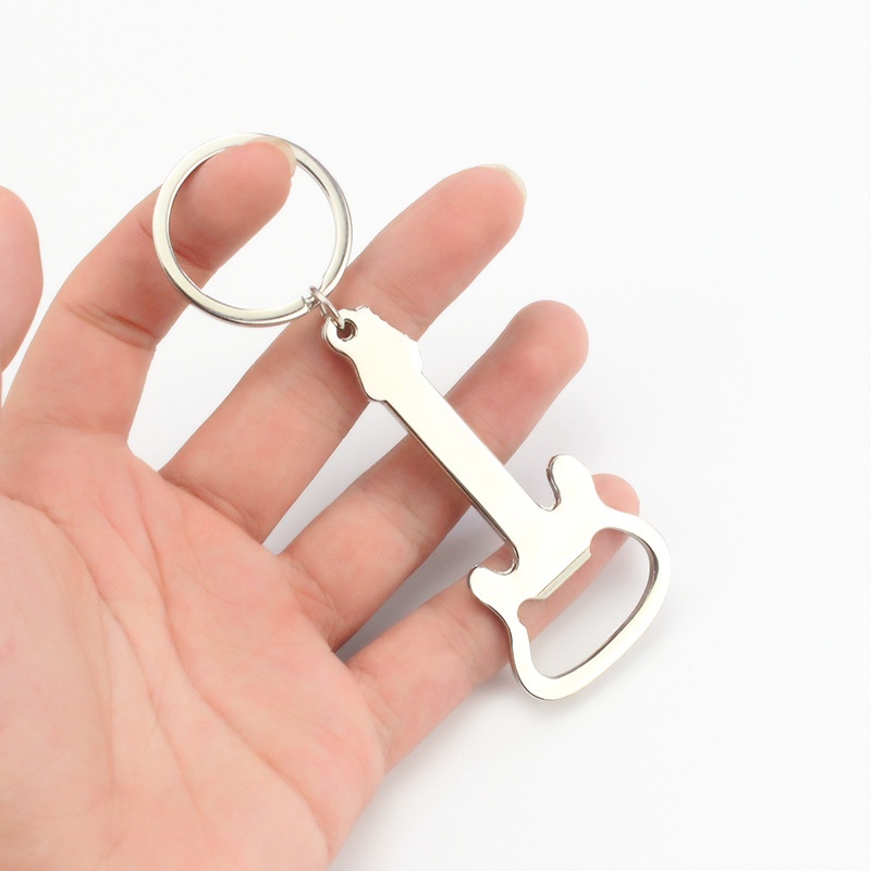 Móc Khoá Kiêm Đồ Khui Nắp Chai Hình Cây Đàn Guitar