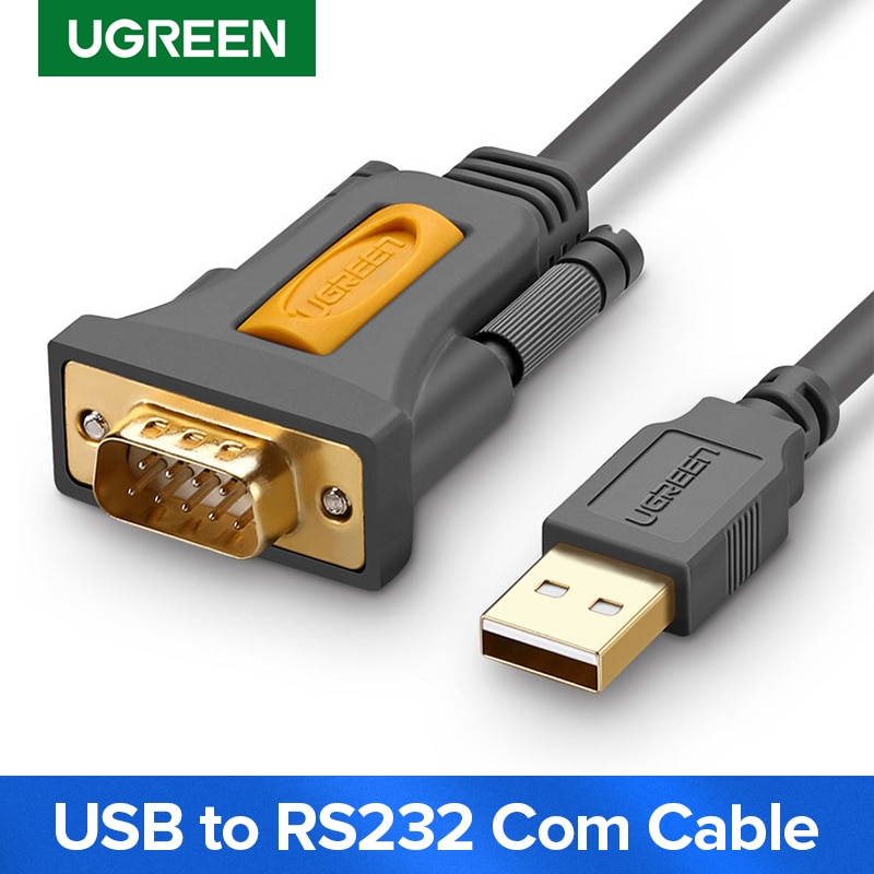 Ugreen Cáp Chuyển Đổi USB Sang RS232 COM Port Serial PDA 9 DB9 Pin Cho Windows 7 8.1 XP Vista Mac OS USB RS232 COM