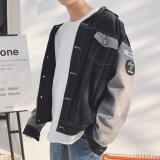 [ FREE SHIP ĐƠN 99K ]_Áo khoác jean tay phối màu .