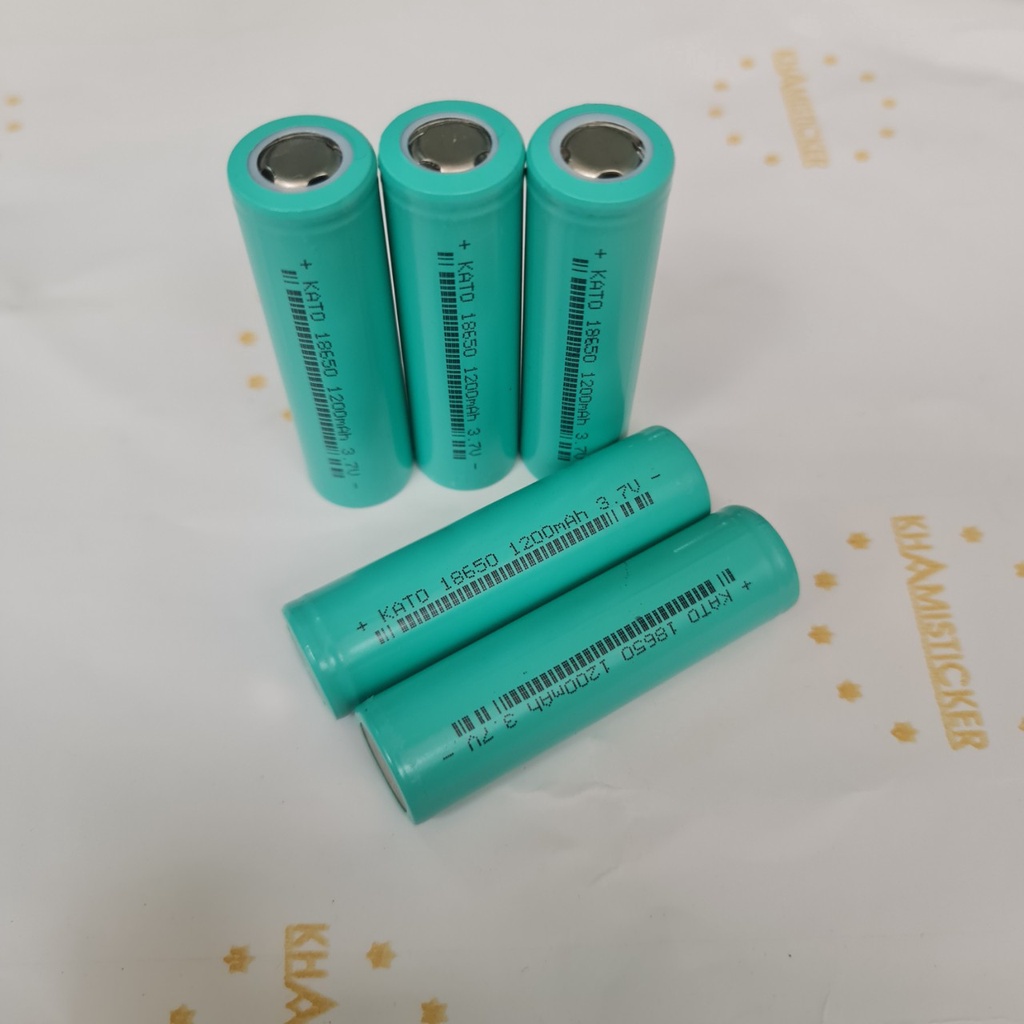 Pin 18650 1200mah chính hãng KATO pin tông đơ, quạt mini, đèn tích điện
